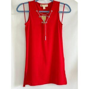 Women’s Michael Kors Sleeveless Blouse – Red – Size XSmall